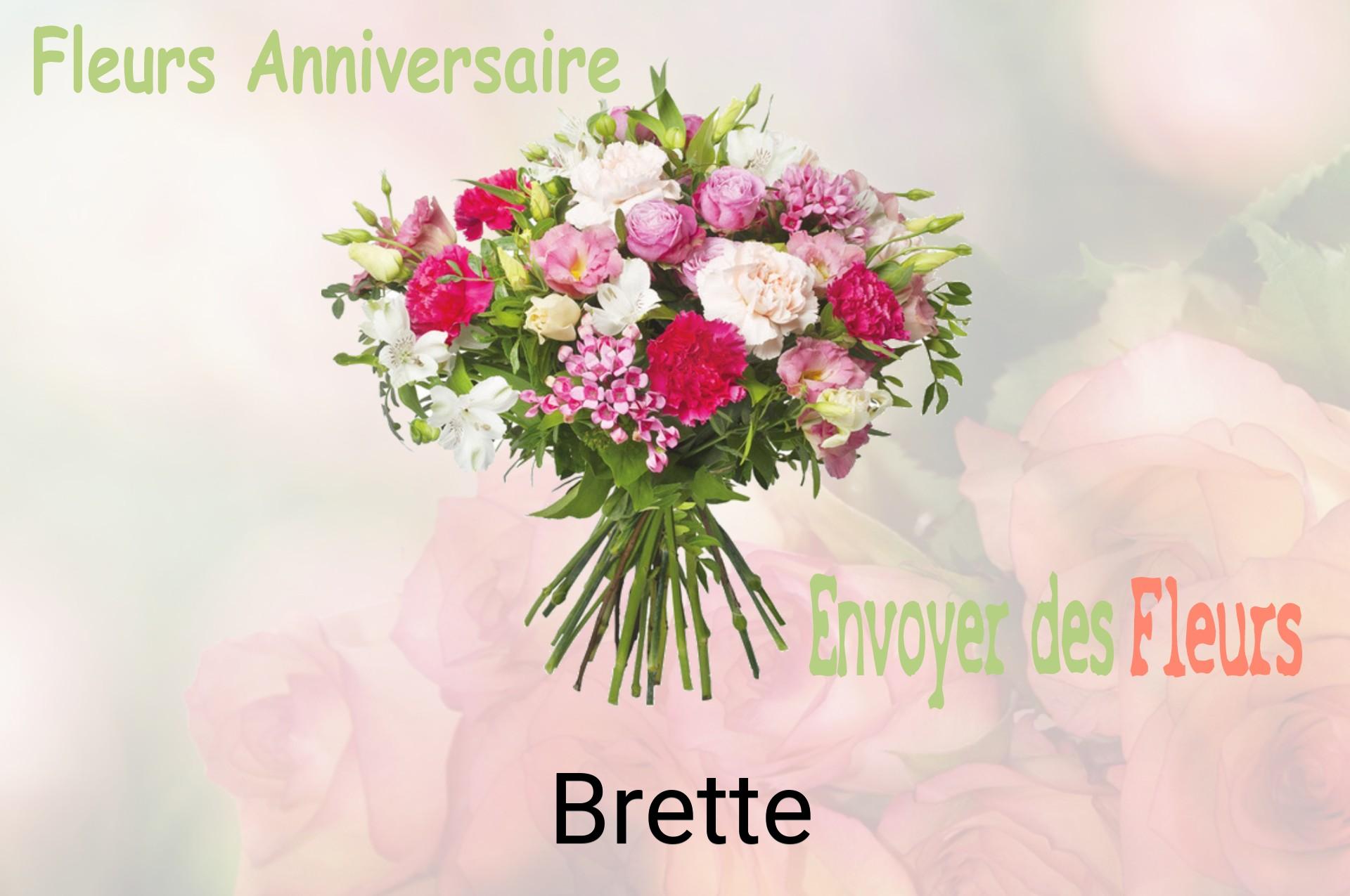Bouquet de fleurs d’anniversaire livré à Brette